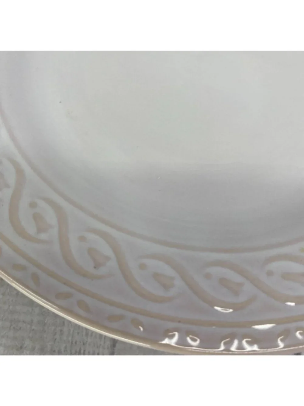 Gibson Everyday Terracotta Detail Embossed Rim Ceramic 11